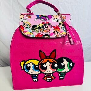 3D CARTOON CHARACTER BACKPACK/CROSSBODY BAG-POWERPUFF GIRLS